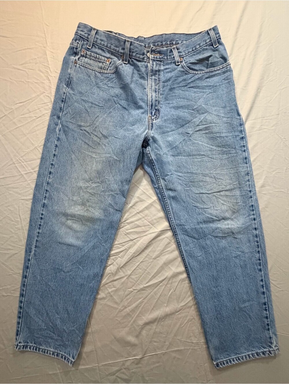 Levi’s 550 Jeans Mens 38x30 Relaxed Fit Blue Denim 100% Cotton Made Mexico
